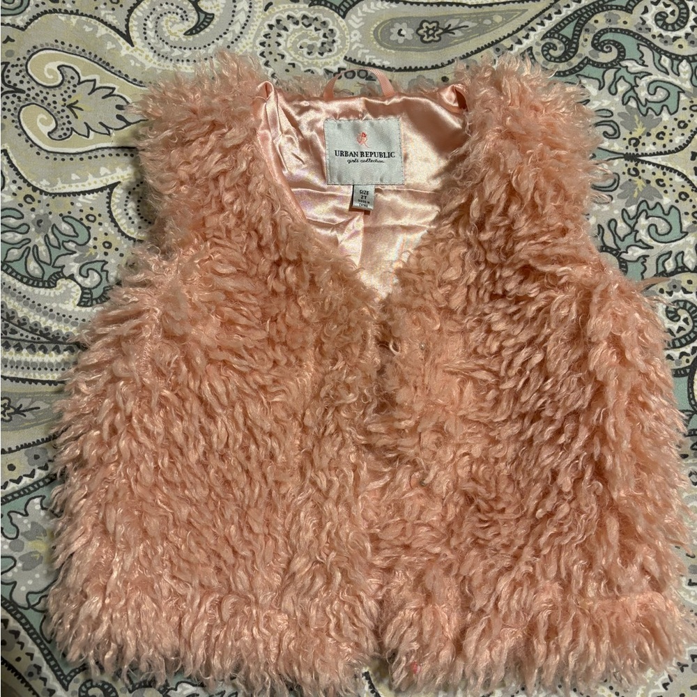 Toddler fluffy vest